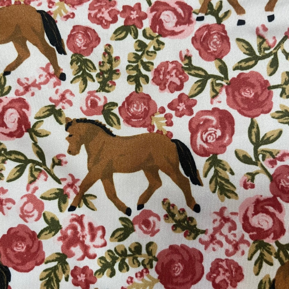 Ariat Sun Protection Shirt youth Large womens XS Horse Floral Zip long sleeve - Picture 6 of 8